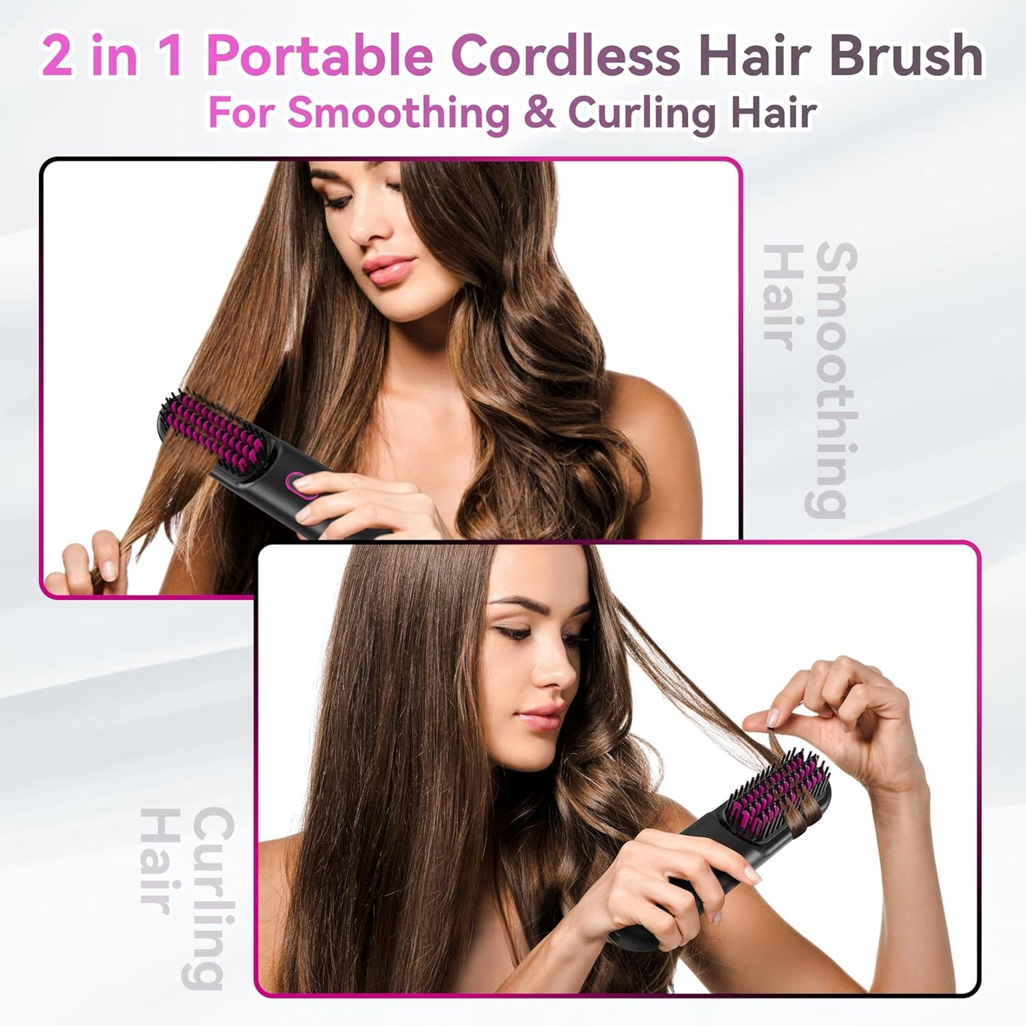 Portable Wireless Hair Straightener Comb